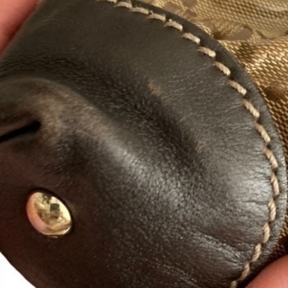 Gucci Brown GG Crystal Canvas and Leather Mix Tote bag - Picture 4 of 16